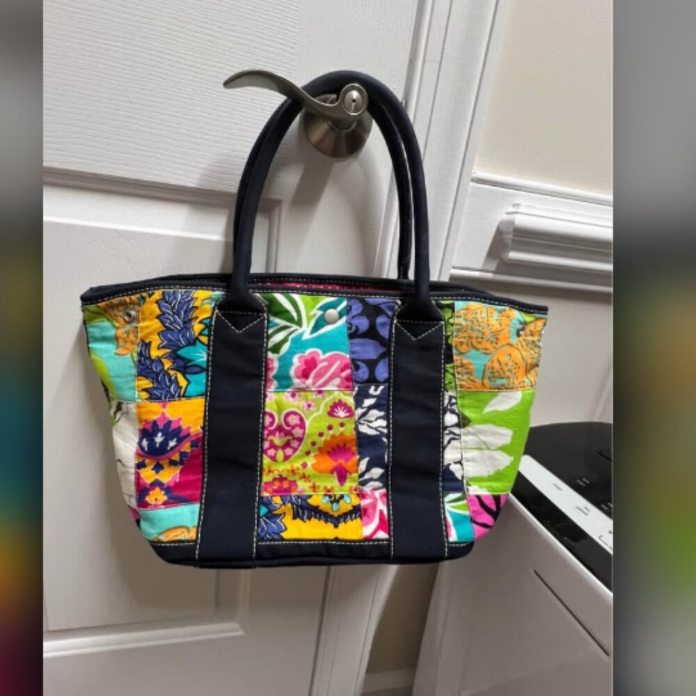 bundle of 2 J Crew Canvas Tote Bag 11.5x10x6 & Tommy Bahama beach tote bag